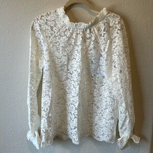 NWT Hill House Millie Lace Top